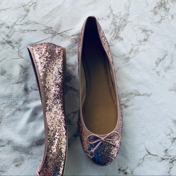 Talbots Lilac Jazzy Glitter Bow Flats - Picture 6 of 6